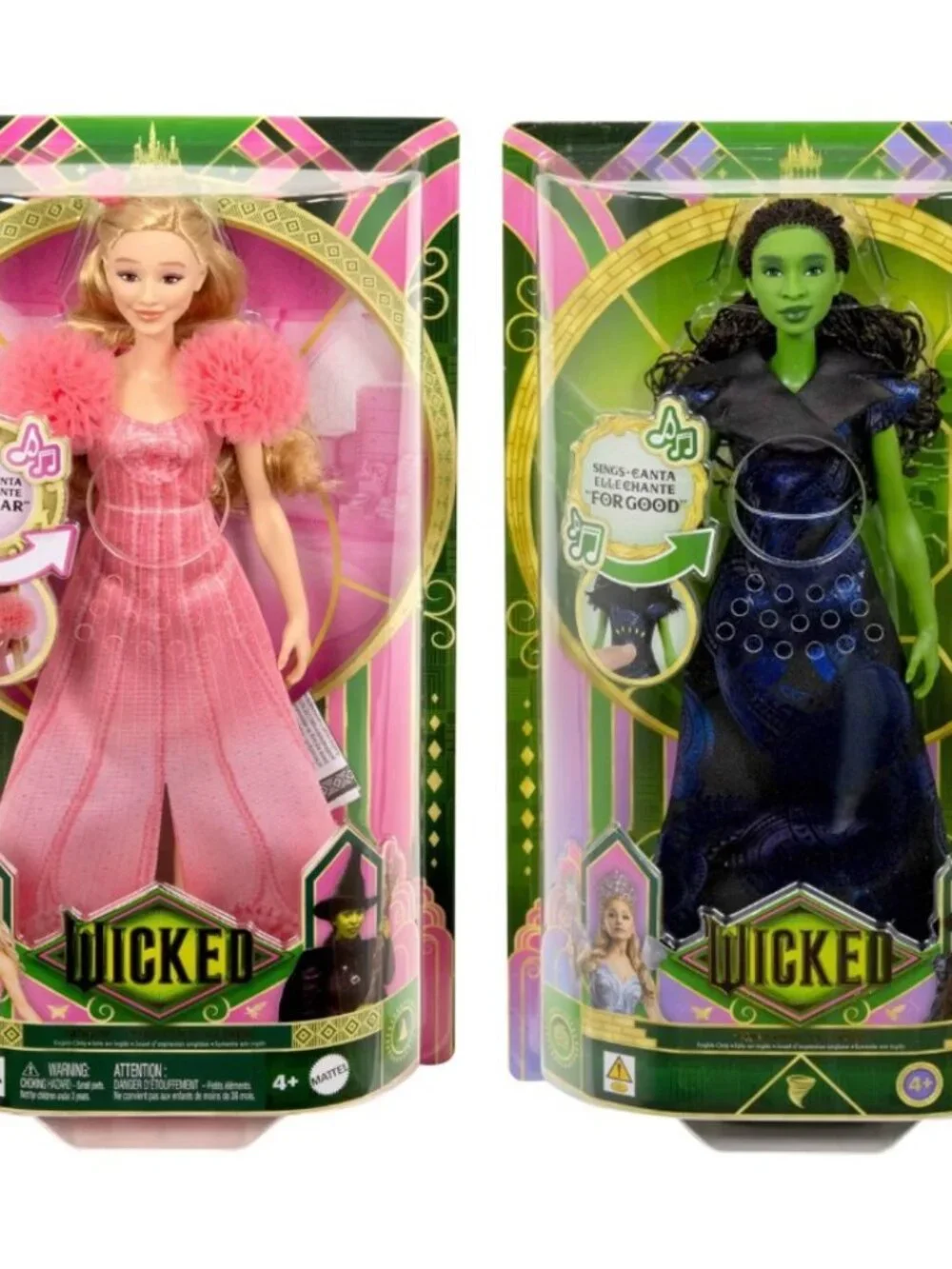 NEW Wicked Singing Glinda & Elphaba 11'' Fashion Doll Figures
